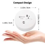 Geevon 8 Pack Water Leak Detectors for Home, 100dB Water Sensor Alarm Leak Detector for Basements, Bathrooms, Kitchens, Garages, Battery-Operated (Battery Included)