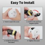 Geevon 8 Pack Water Leak Detectors for Home, 100dB Water Sensor Alarm Leak Detector for Basements, Bathrooms, Kitchens, Garages, Battery-Operated (Battery Included)