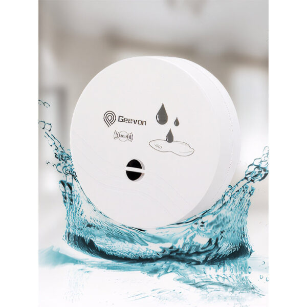 Geevon 8 Pack Water Leak Detectors for Home, 100dB Water Sensor Alarm Leak Detector for Basements, Bathrooms, Kitchens, Garages, Battery-Operated (Battery Included)