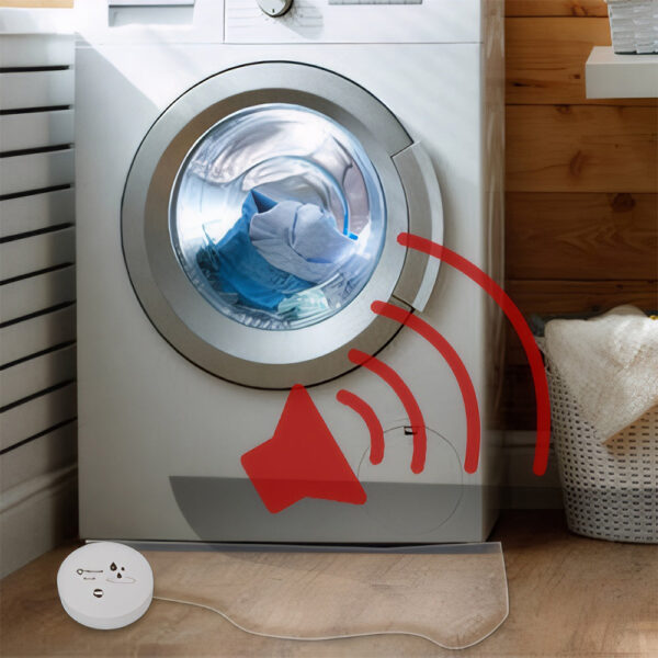 Geevon 10 Pack Water Leak Detectors for Home, 100dB Water Sensor Alarm Leak Detector for Basements, Bathrooms, Kitchens, Garages, Battery-Operated (Battery Included)