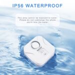 Geevon 2 Pack Water Leak Detectors for Home, 100dB Loud Water Sensor Alarm Leak Detectors with Drip Alert for Kitchen, Basements, Laundry Rooms, IP56 Waterproof(Battery Included)